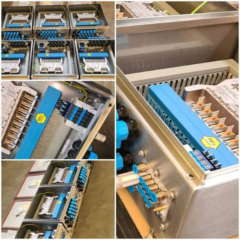 Ventilinsel-Boxen in Vorbereitung für die Auslieferung