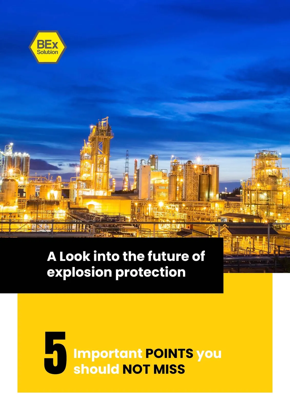 Titelseite des Whitepapers „A Look into the Future of Explosion Protection“